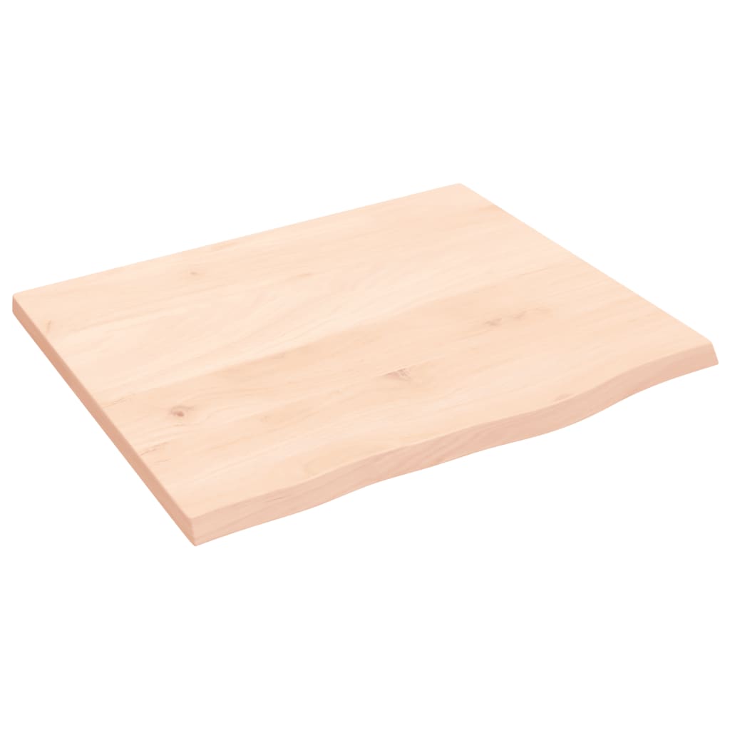 Kezeletlen tömör fa fürdőszobai pult 60x50x2 cm 2