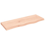 Kezeletlen tömör fa fürdőszobai pult 80x30x(2-4) cm 2