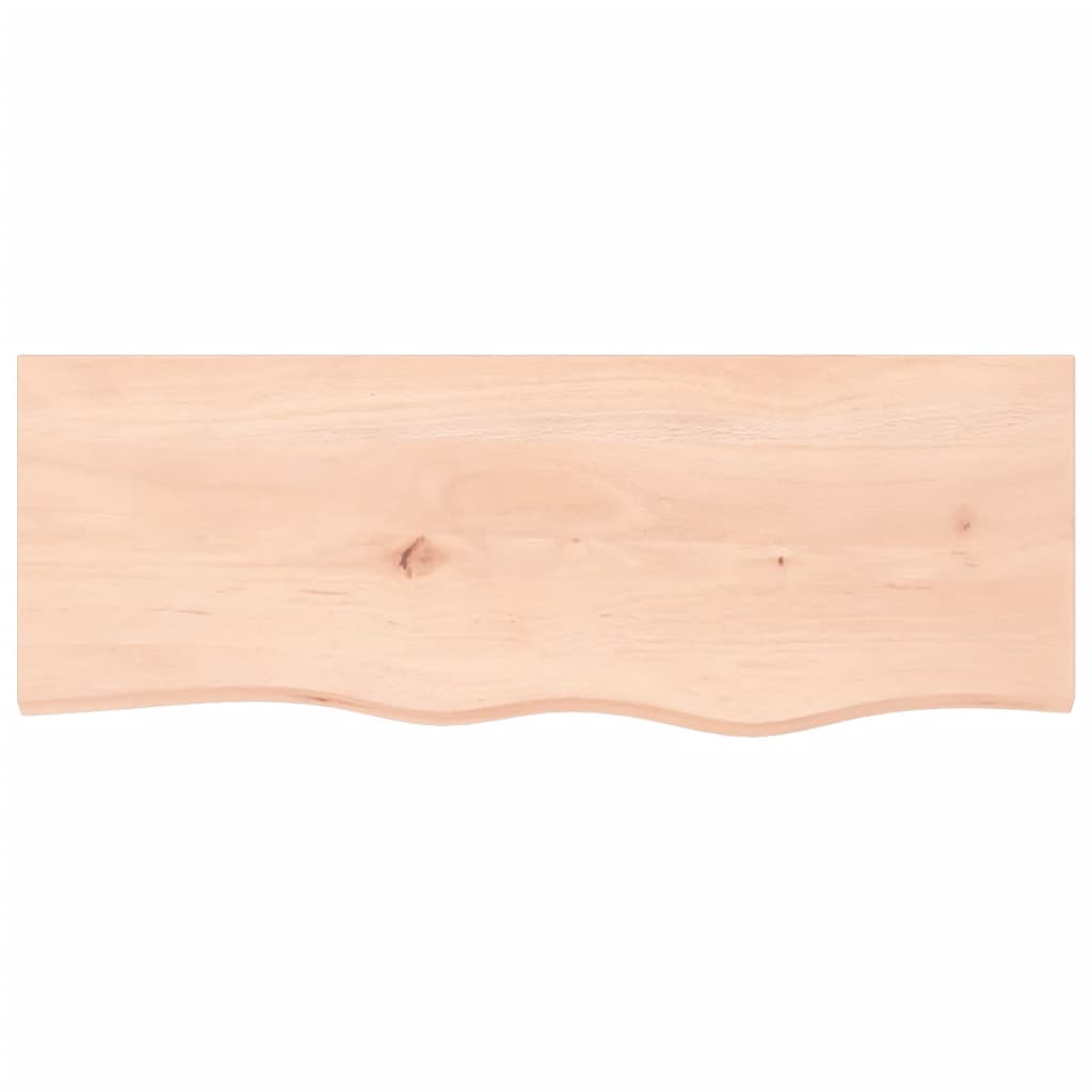 Kezeletlen tömör fa fürdőszobai pult 80x30x(2-4) cm 3