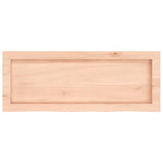 Kezeletlen tömör fa fürdőszobai pult 80x30x(2-4) cm 4