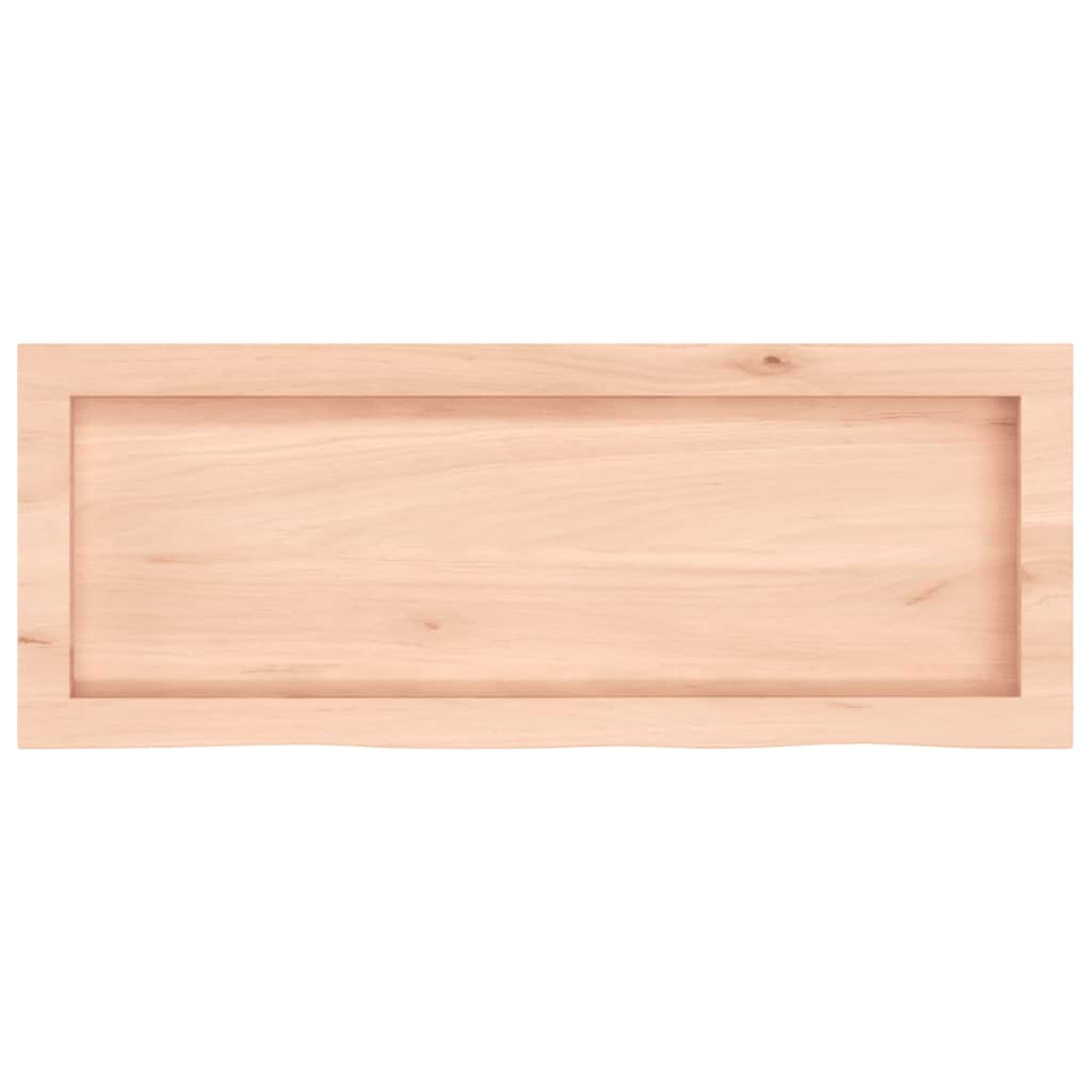 Kezeletlen tömör fa fürdőszobai pult 80x30x(2-4) cm 4