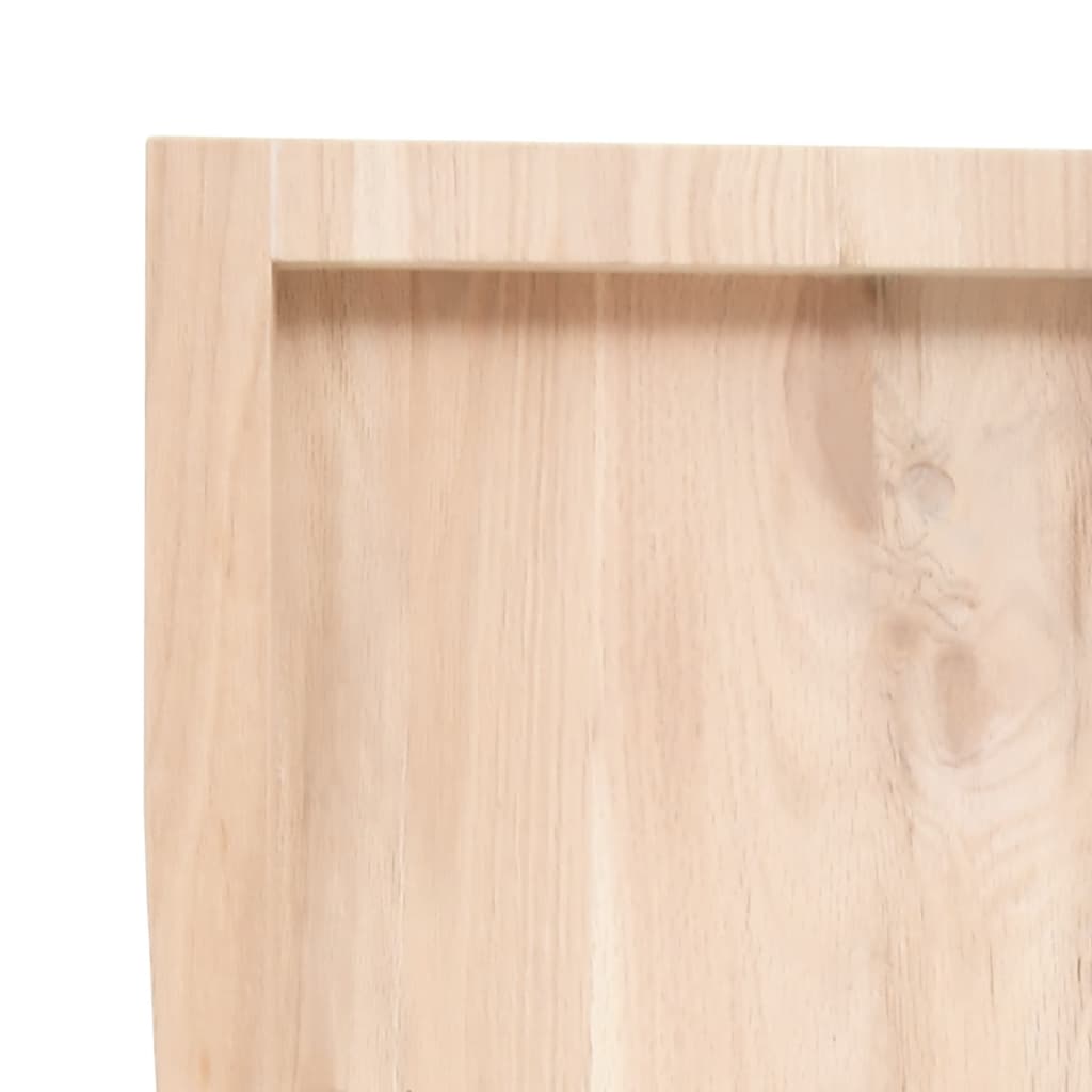 Kezeletlen tömör fa fürdőszobai pult 80x30x(2-4) cm 6