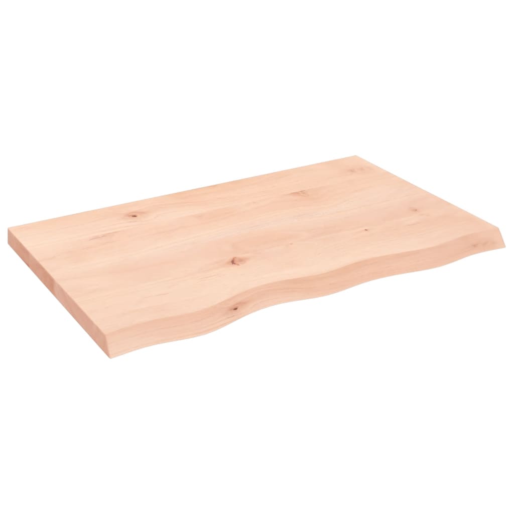 Kezeletlen tömör fa fürdőszobai pult 80x50x(2-4) cm 2