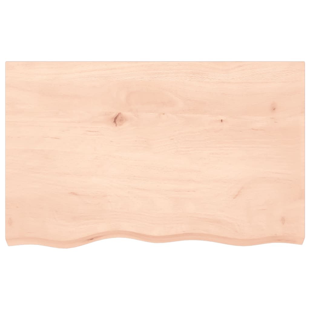 Kezeletlen tömör fa fürdőszobai pult 80x50x(2-4) cm 3
