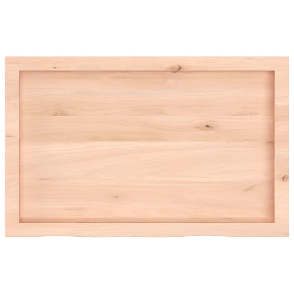 Kezeletlen tömör fa fürdőszobai pult 80x50x(2-4) cm 4