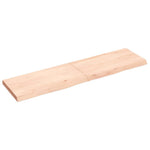 Kezeletlen tömör fa fürdőszobai pult 120x30x(2-4) cm 2