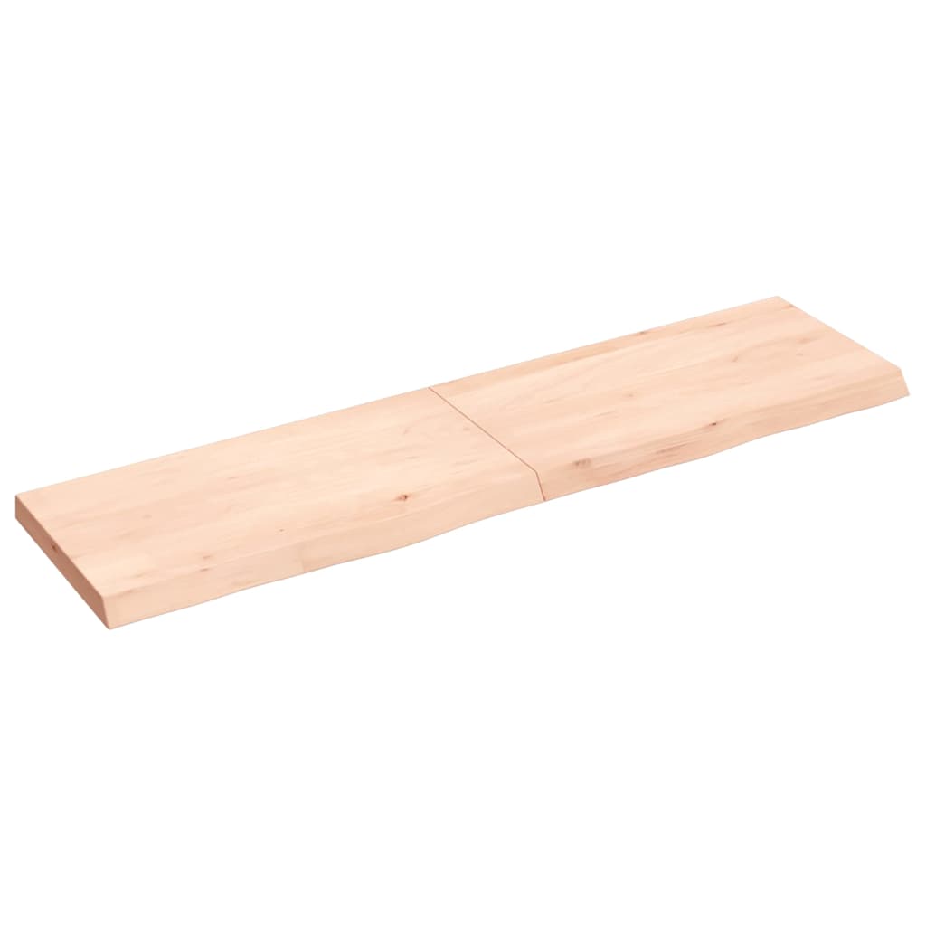 Kezeletlen tömör fa fürdőszobai pult 120x30x(2-4) cm 2