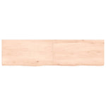 Kezeletlen tömör fa fürdőszobai pult 120x30x(2-4) cm 4