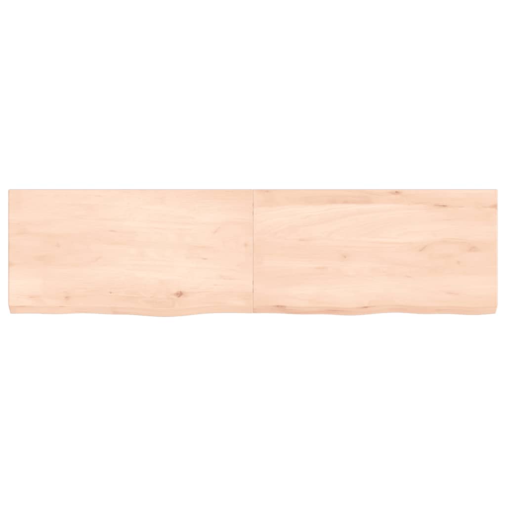 Kezeletlen tömör fa fürdőszobai pult 120x30x(2-4) cm 4