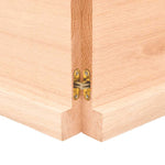 Kezeletlen tömör fa fürdőszobai pult 120x30x(2-4) cm 6