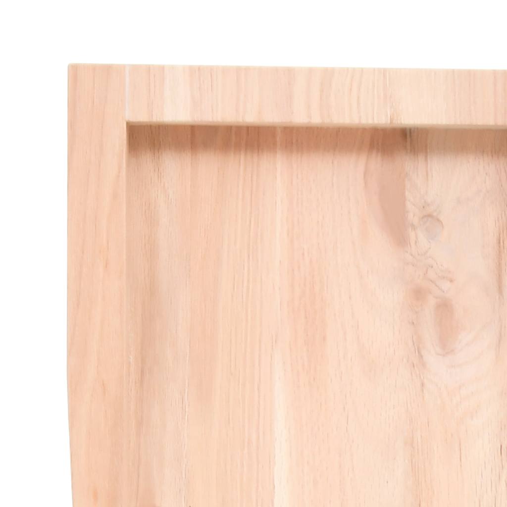 Kezeletlen tömör fa fürdőszobai pult 120x30x(2-4) cm 8