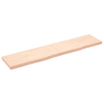 Kezeletlen tömör fa fürdőszobai pult 180x40x(2-6) cm 2
