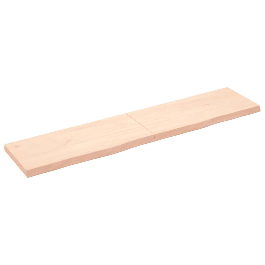 Kezeletlen tömör fa fürdőszobai pult 180x40x(2-6) cm 2