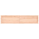 Kezeletlen tömör fa fürdőszobai pult 180x40x(2-6) cm 4