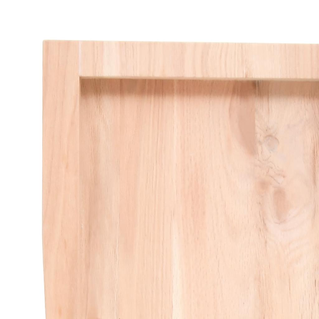 Kezeletlen tömör fa fürdőszobai pult 180x40x(2-6) cm 7