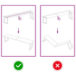 Világosbarna kezelt tömör fa fürdőszobai pult 180x30x(2-6) cm 5