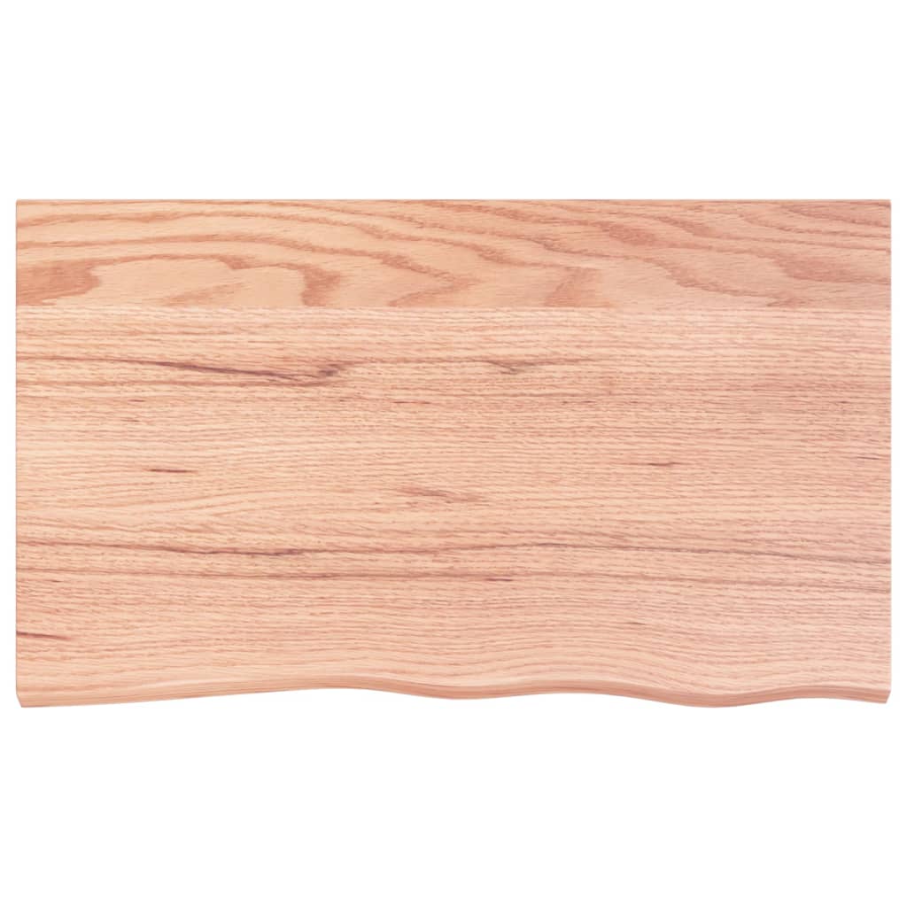 Világosbarna kezelt tömör tölgyfa asztallap 100x60x(2-4) cm 3