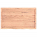 Világosbarna kezelt tömör tölgyfa asztallap 100x60x(2-4) cm 4
