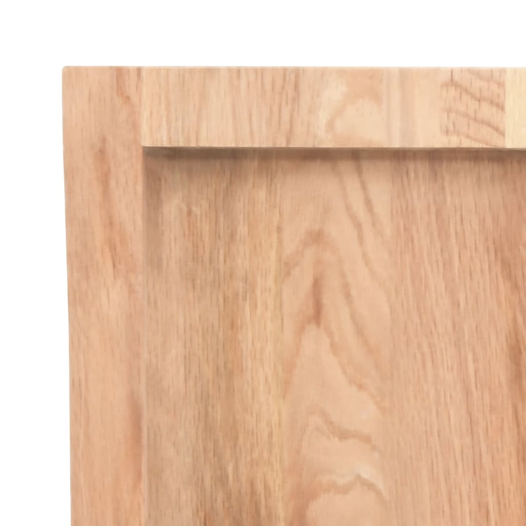 Világosbarna kezelt tömör tölgyfa asztallap 100x60x(2-4) cm 6