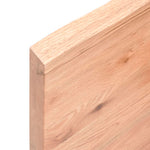 Világosbarna kezelt tömör tölgyfa asztallap 100x60x(2-4) cm 7