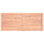 Világosbarna kezelt tömör tölgyfa asztallap 120x50x(2-6) cm 3