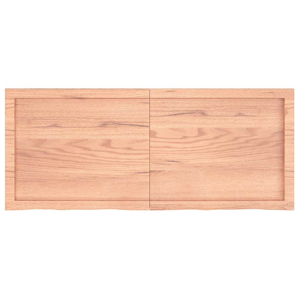 Világosbarna kezelt tömör tölgyfa asztallap 120x50x(2-6) cm 3