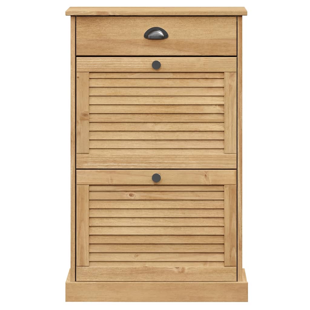 VIGO tömör fenyőfa cipőszekrény 60x35x96 cm 5