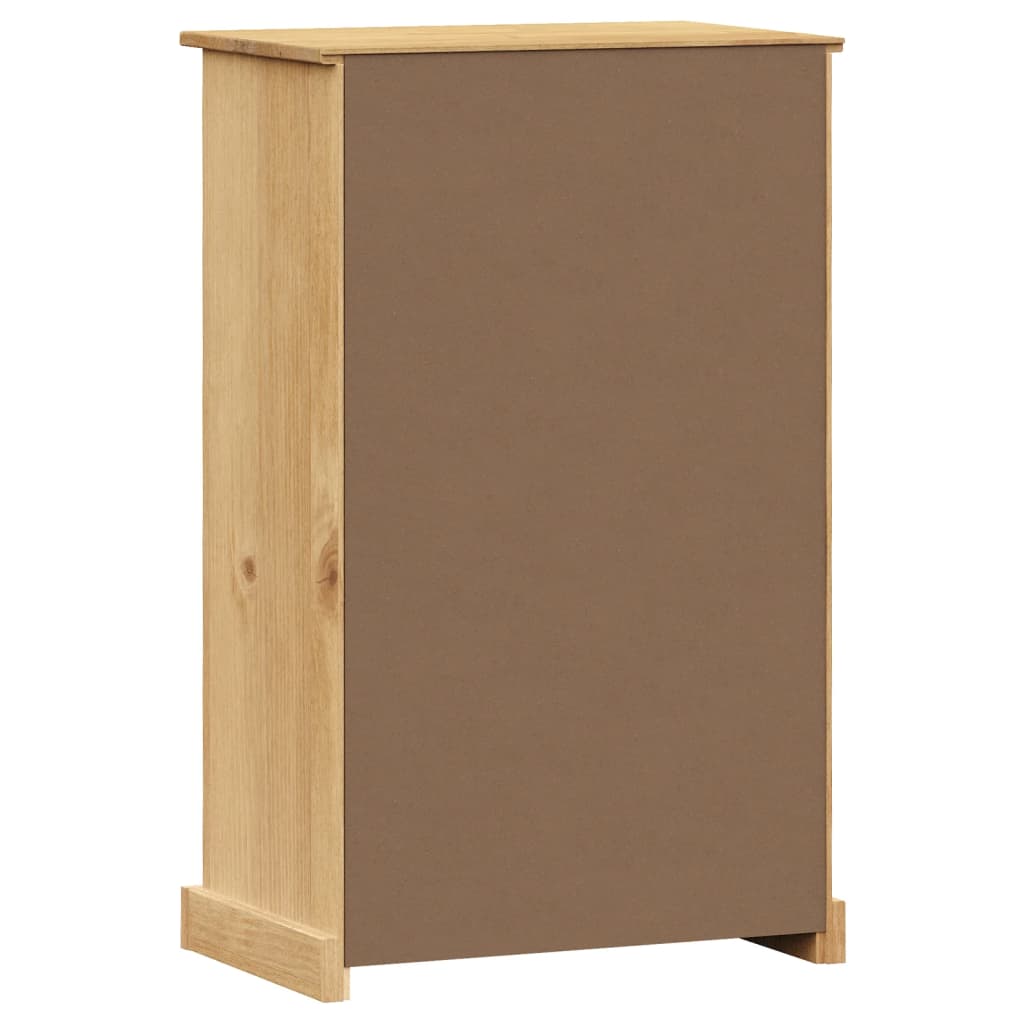 VIGO tömör fenyőfa cipőszekrény 60x35x96 cm 7