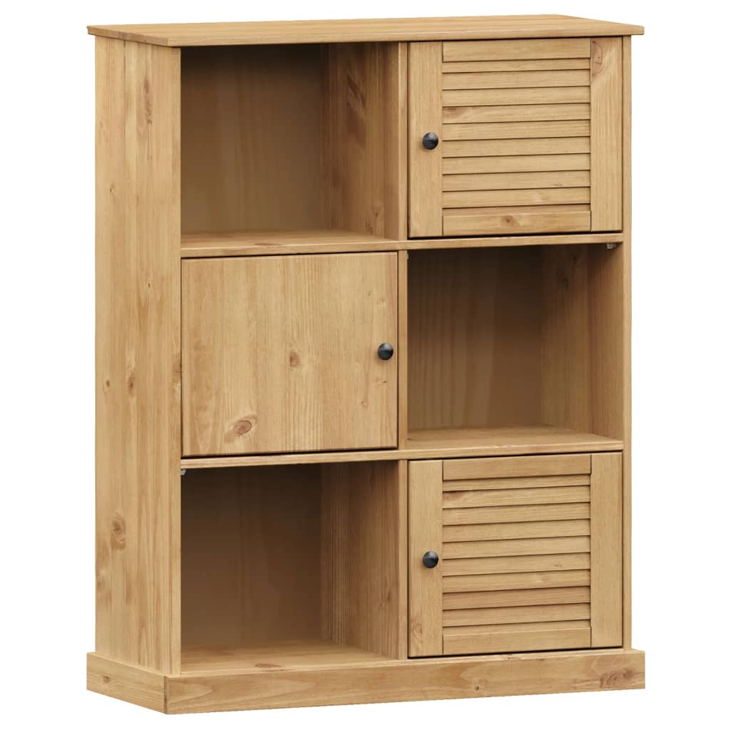 VIGO tömör fenyőfa könyvespolc 90x35x114,5 cm 2