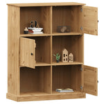 VIGO tömör fenyőfa könyvespolc 90x35x114,5 cm 3