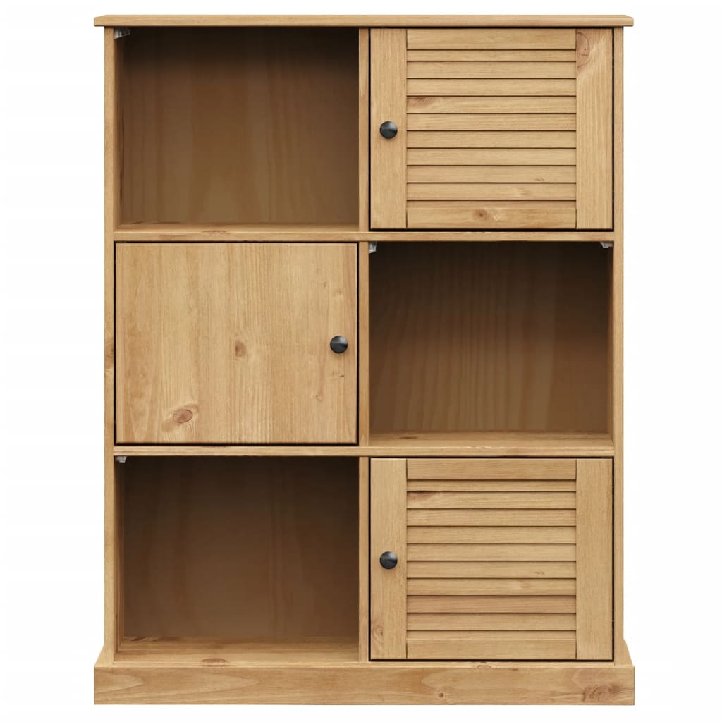 VIGO tömör fenyőfa könyvespolc 90x35x114,5 cm 4