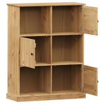 VIGO tömör fenyőfa könyvespolc 90x35x114,5 cm 5