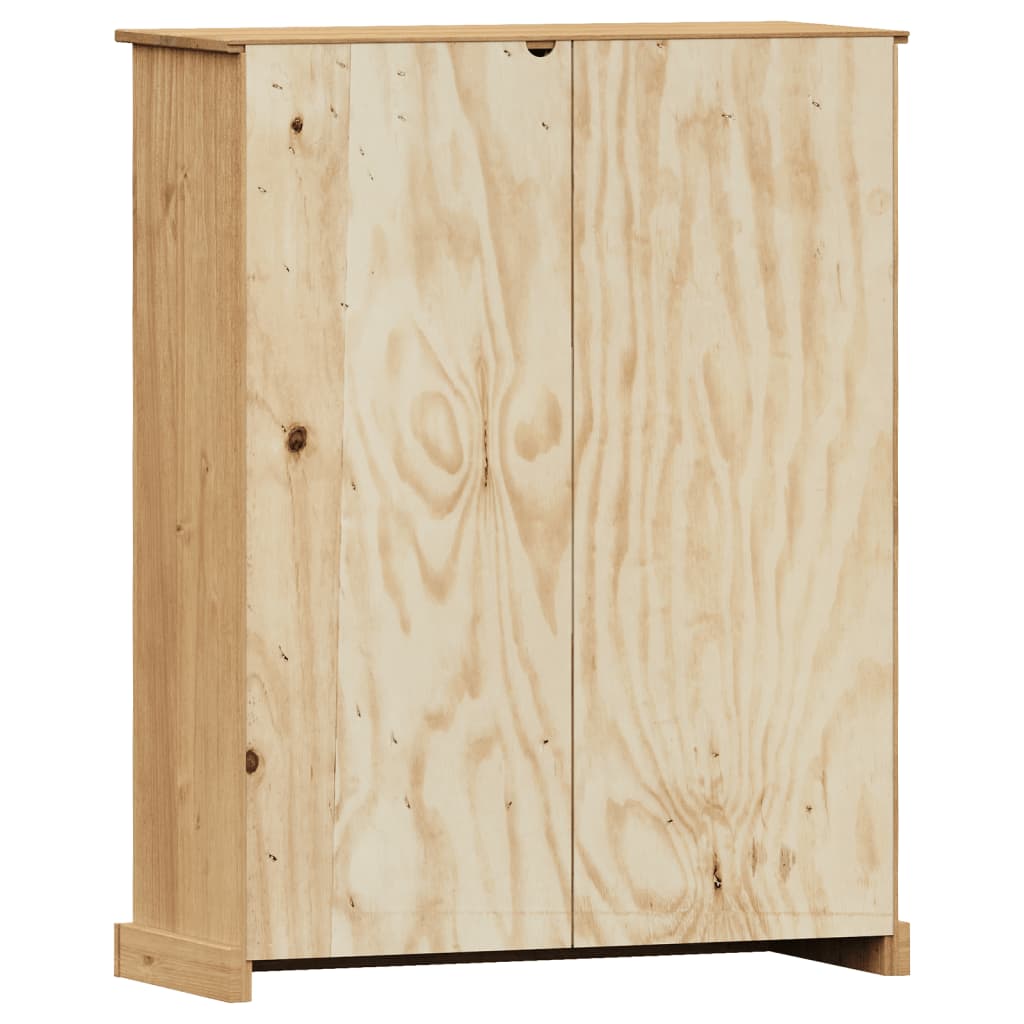 VIGO tömör fenyőfa könyvespolc 90x35x114,5 cm 7