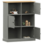 VIGO tömör fenyőfa könyvespolc 90x35x114,5 cm 3