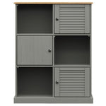 VIGO tömör fenyőfa könyvespolc 90x35x114,5 cm 4