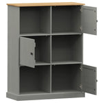 VIGO tömör fenyőfa könyvespolc 90x35x114,5 cm 5