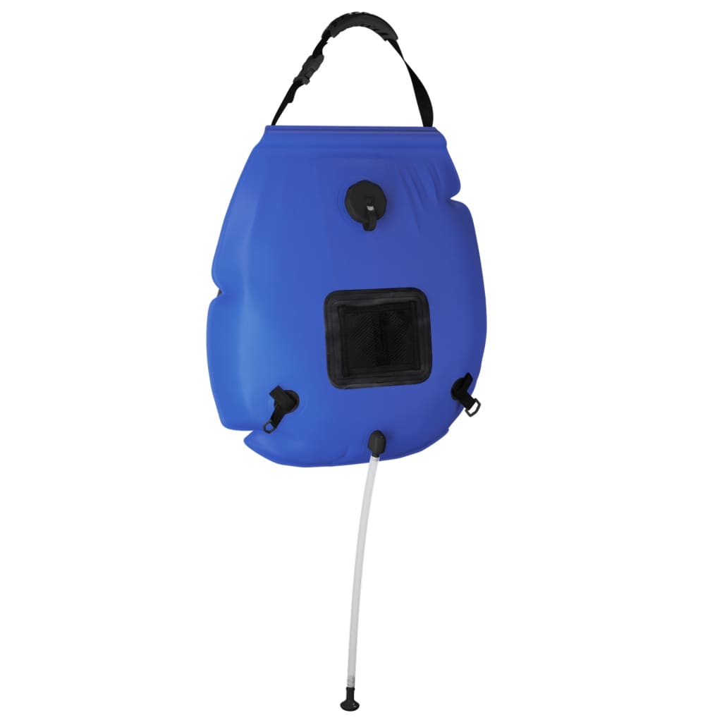 Kék PVC kempingzuhanyzsák 20 L