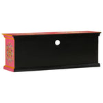 Rózsaszín tömör mangófa TV-szekrény 110 x 30 x 40 cm 6