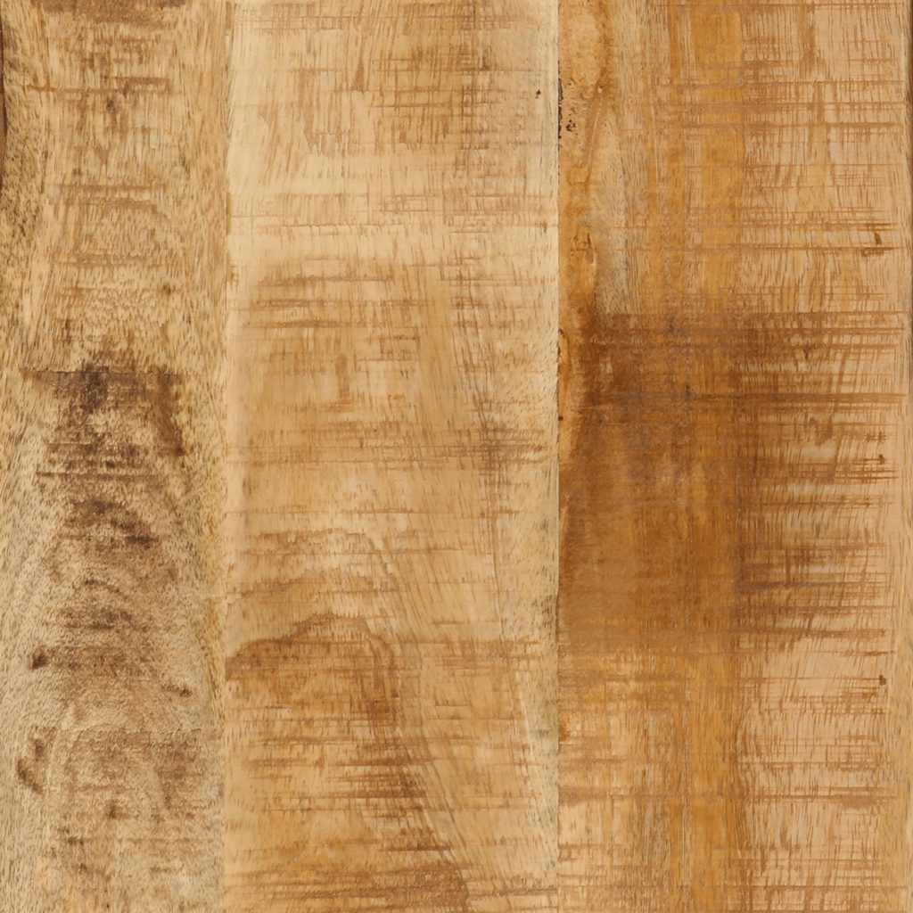 Íróasztal 165x110x77 cm tömörfa mangó és vas 8