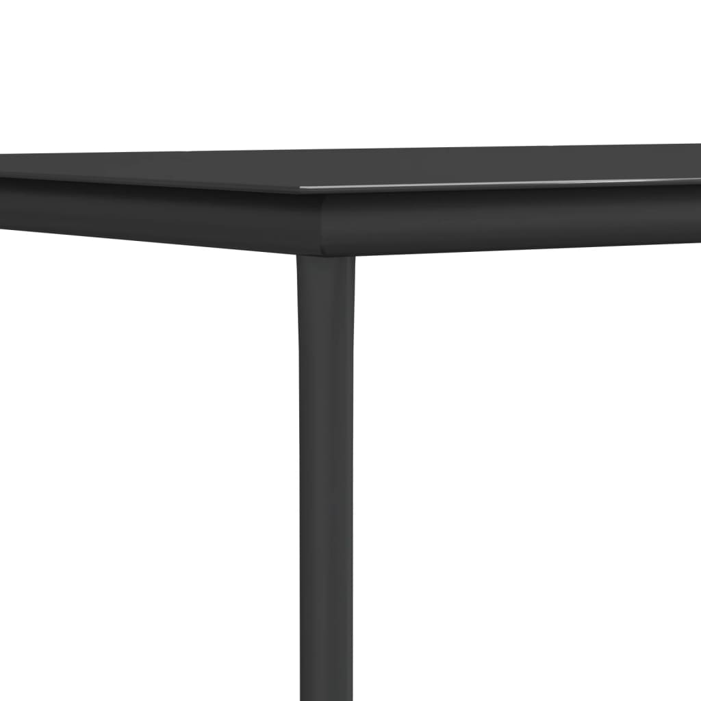 7 részes polyrattan és acél kerti étkezőgarnitúra párnával 8