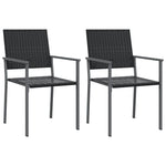 3 részes polyrattan és acél kerti étkezőgarnitúra 4