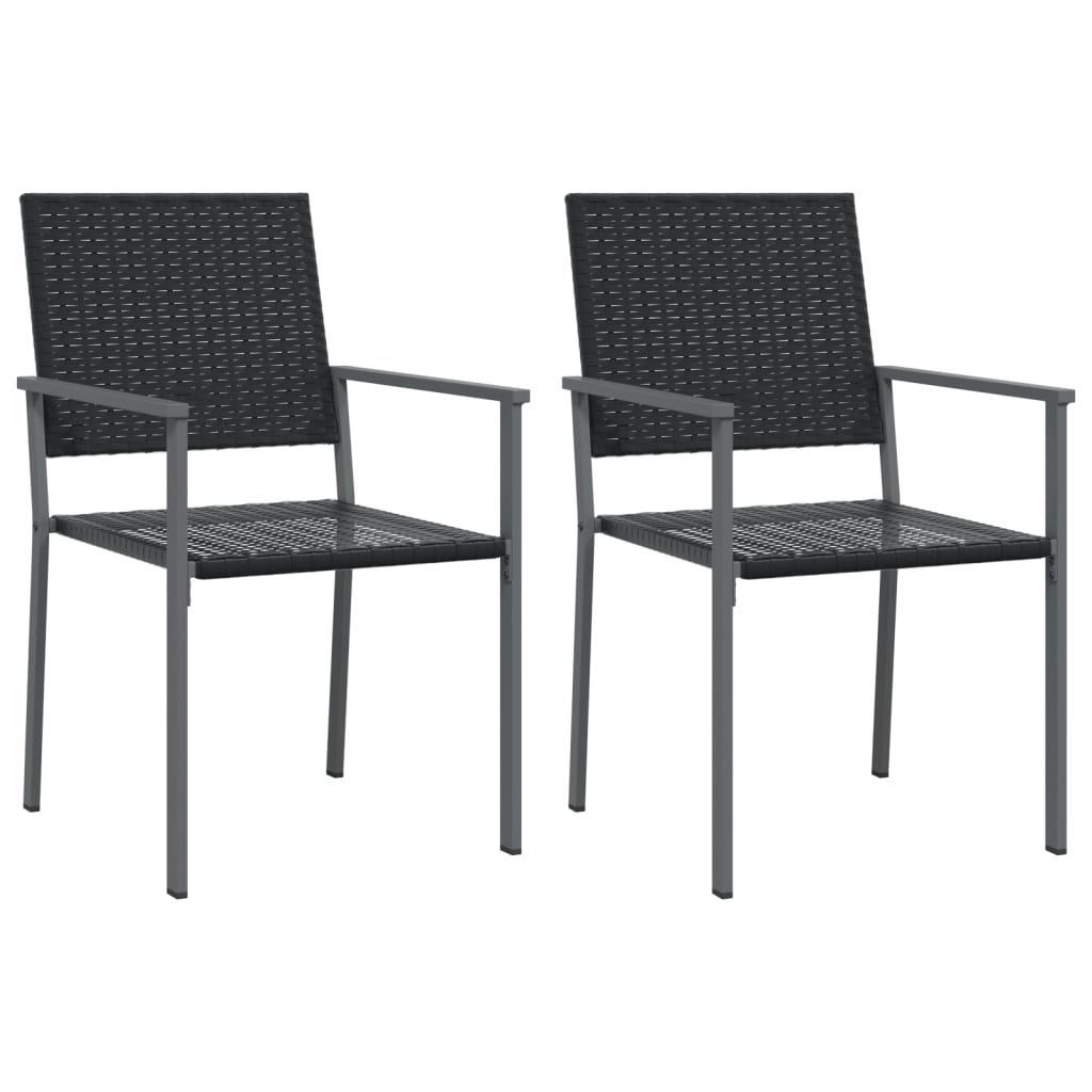 3 részes polyrattan és acél kerti étkezőgarnitúra 4