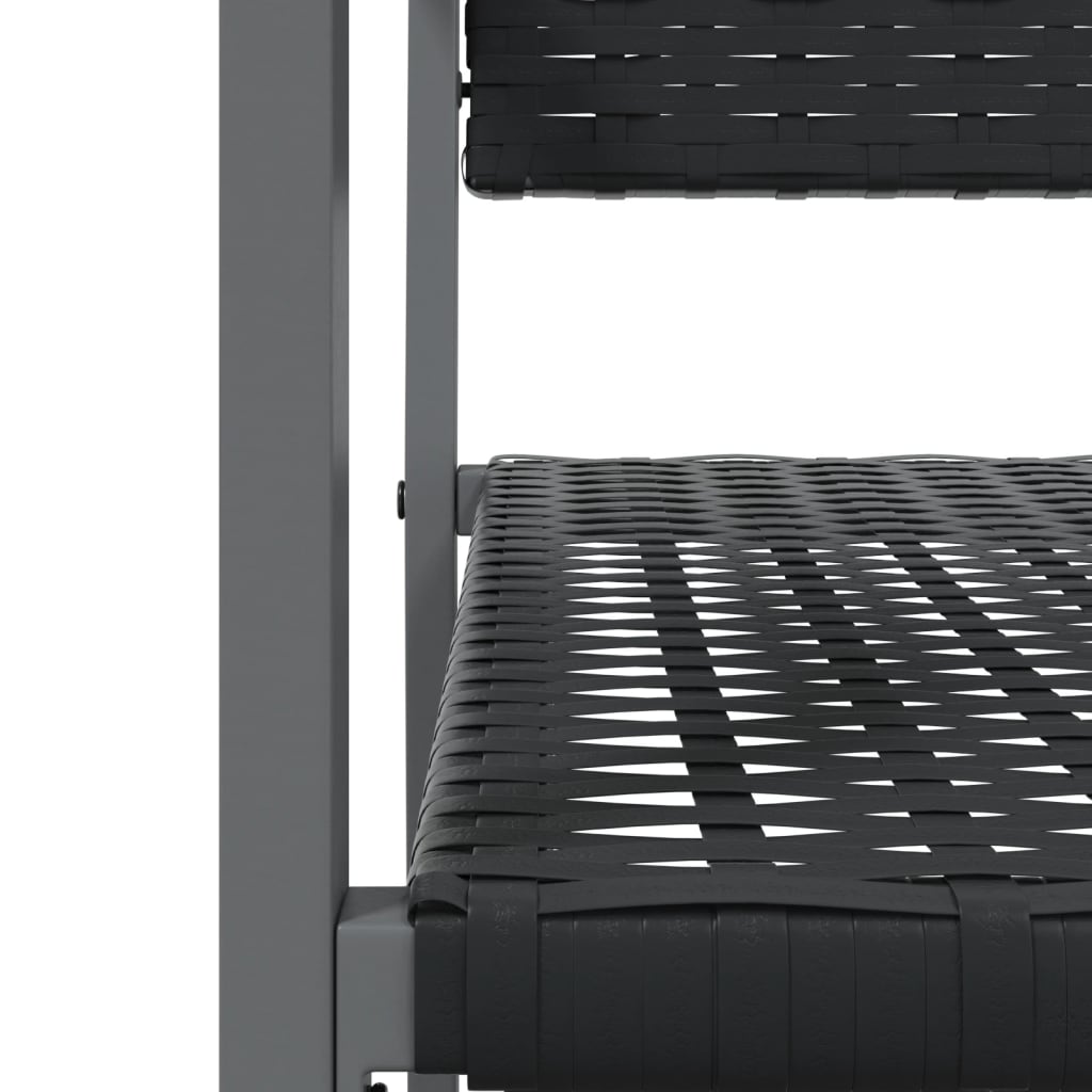 3 részes polyrattan és acél kerti étkezőgarnitúra 7