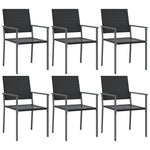 7 részes polyrattan és acél kerti étkezőgarnitúra 4