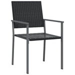 7 részes polyrattan és acél kerti étkezőgarnitúra 5