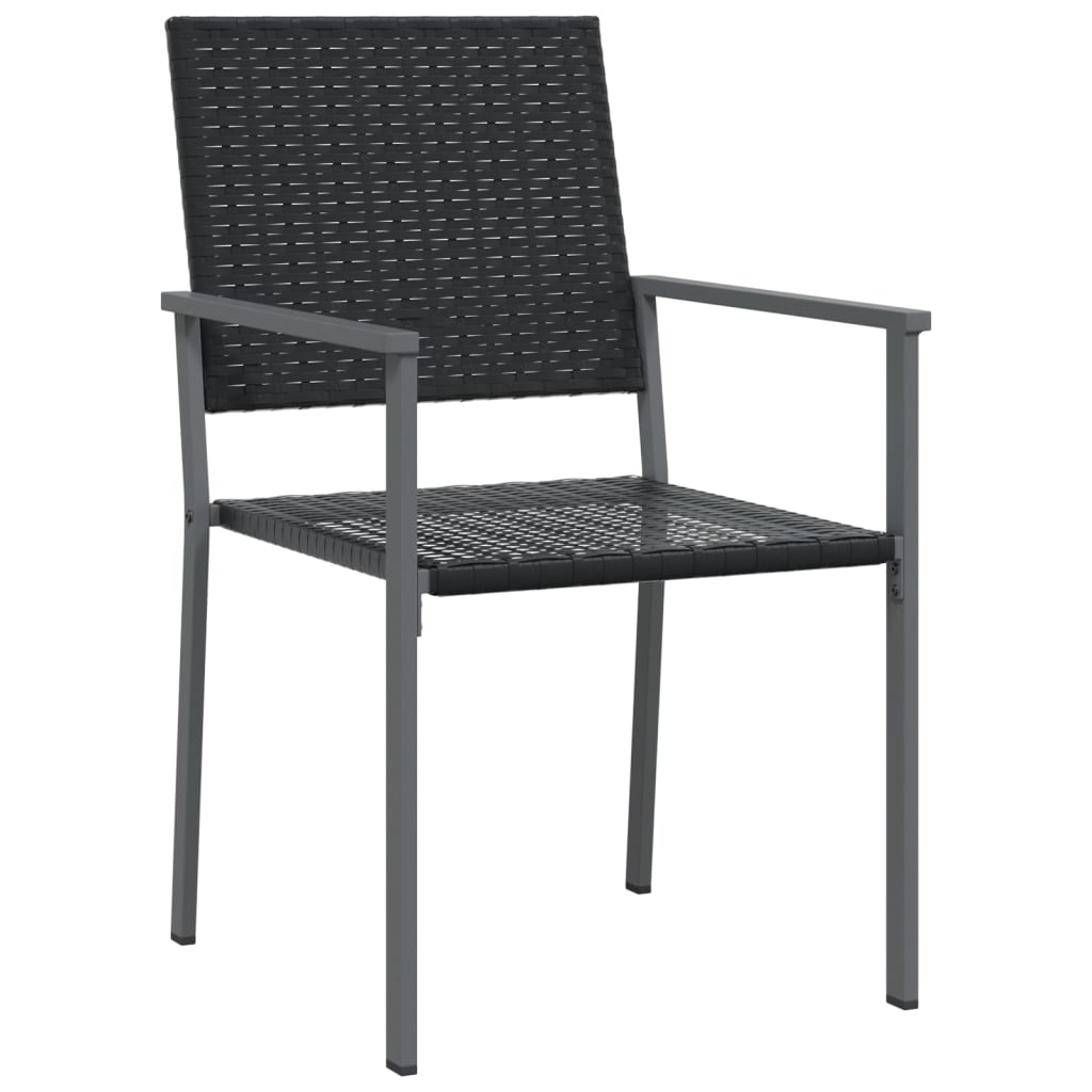7 részes polyrattan és acél kerti étkezőgarnitúra 5