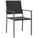 7 részes polyrattan és acél kerti étkezőgarnitúra 5