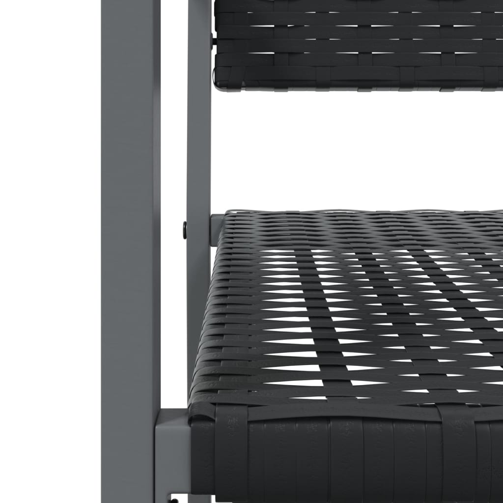 7 részes polyrattan és acél kerti étkezőgarnitúra 7