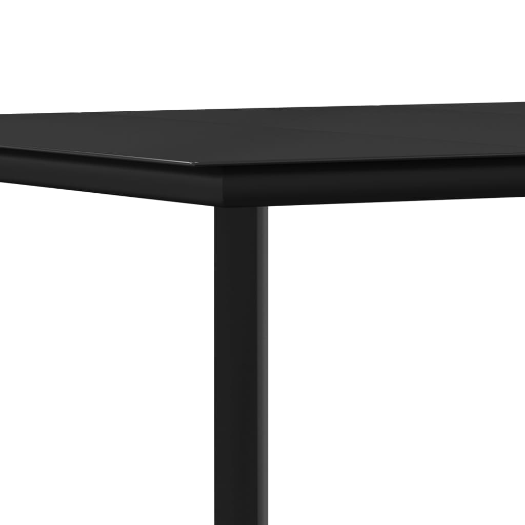 7 részes polyrattan és acél kerti étkezőgarnitúra 8