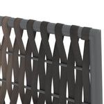 5 részes polyrattan és acél kerti étkezőgarnitúra párnával 8